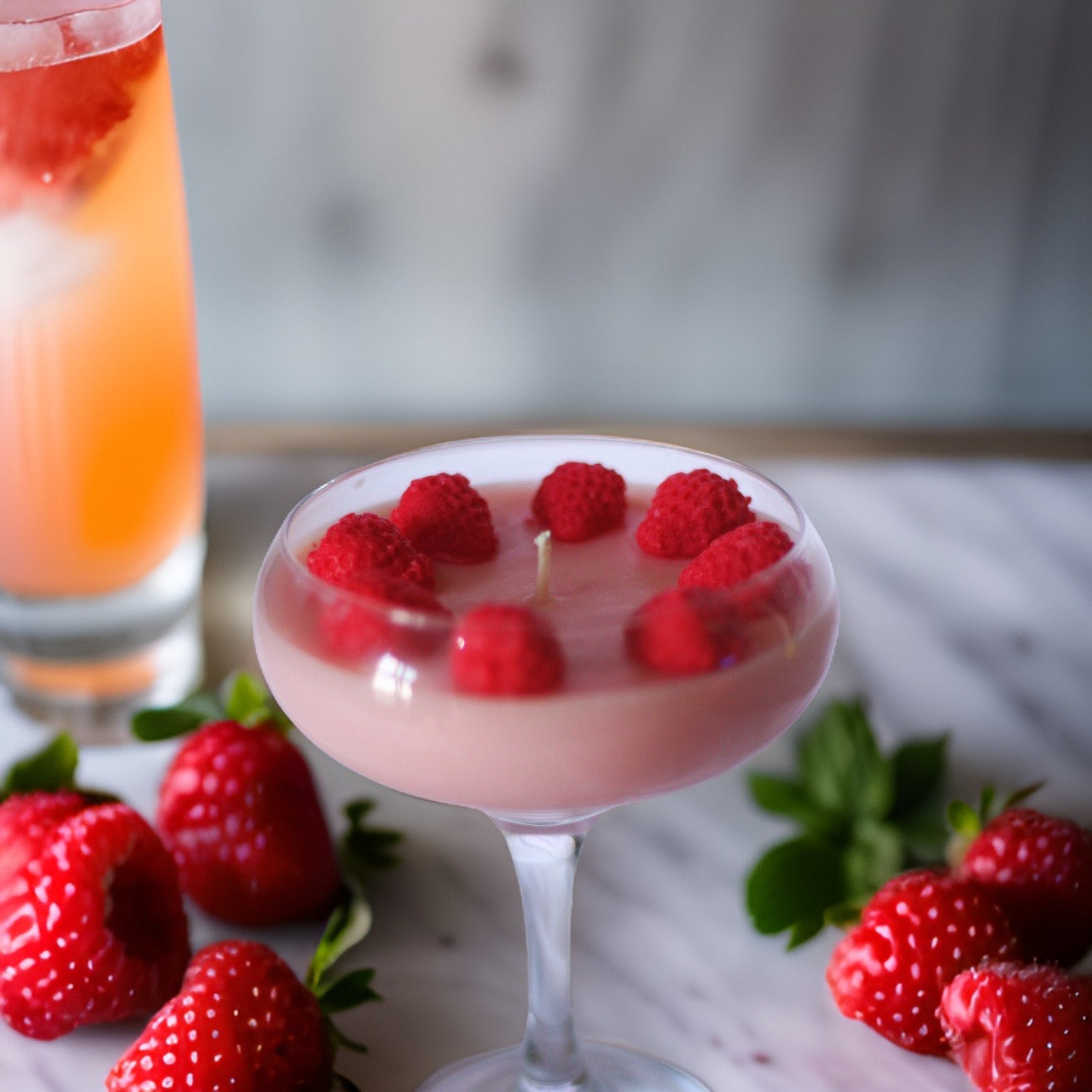 Champagne  & Strawberry Cocktail