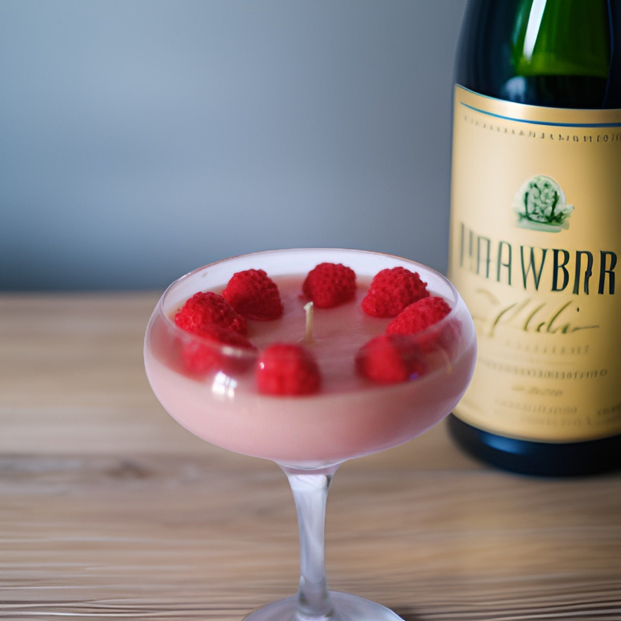 Champagne  & Strawberry Cocktail