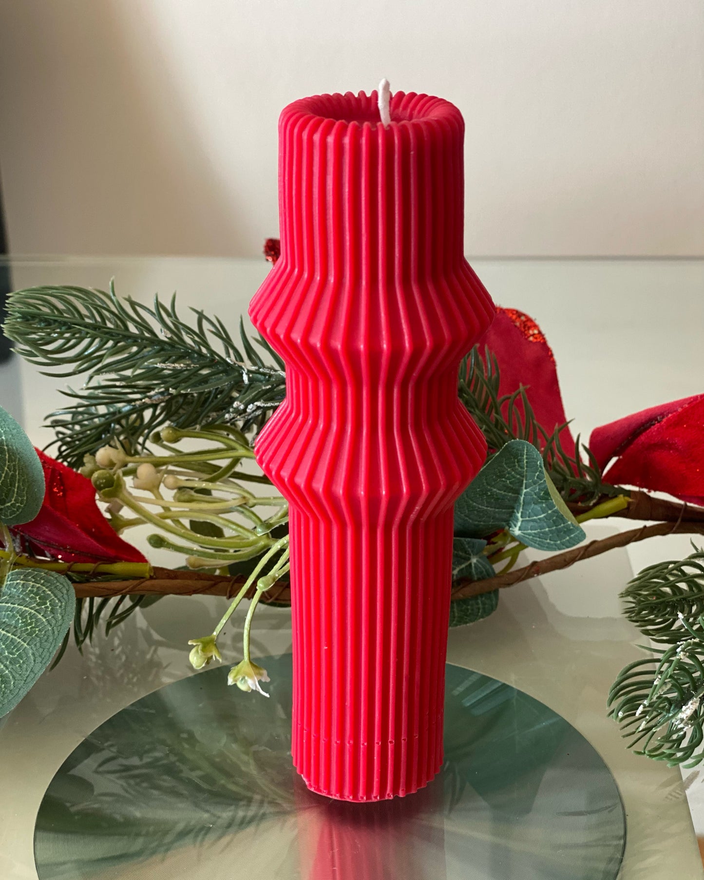 Ribbed Nordic Vase