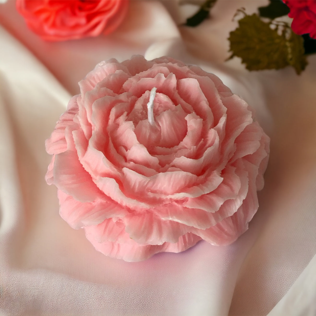 Peony Flower Candle